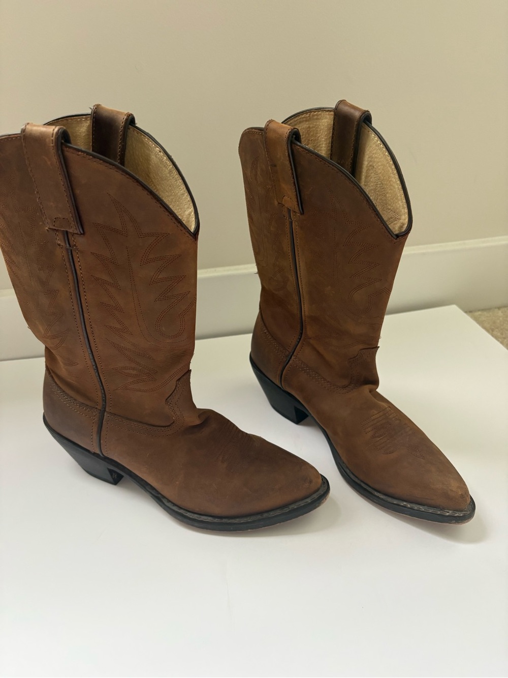 Durango Brown Leather Western cowboy Boots